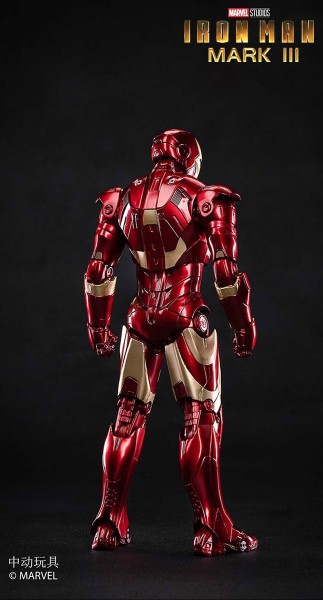 ZD Toys Action Figure 1/10 Iron Man Mark III (Light-Up Version)