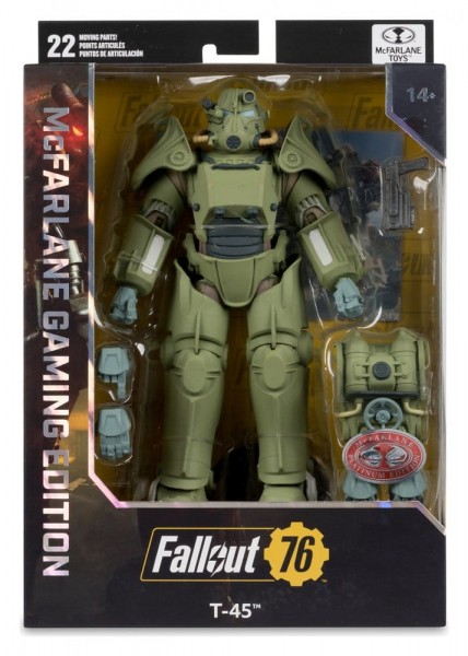Fallout 76 Gaming Edition Actionfigur T-45 Military Armor (Red Platinum Edition) 20 cm