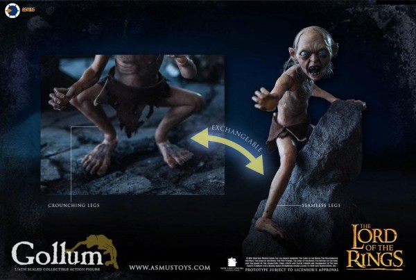 Lord of the Rings Action Figures 1/6 Gollum & Sméagol (Luxury 2-Pack)