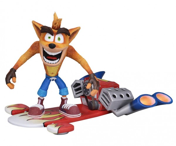 Crash Bandicoot Action Figure Crash Bandicoot with Hoverboard (Deluxe)