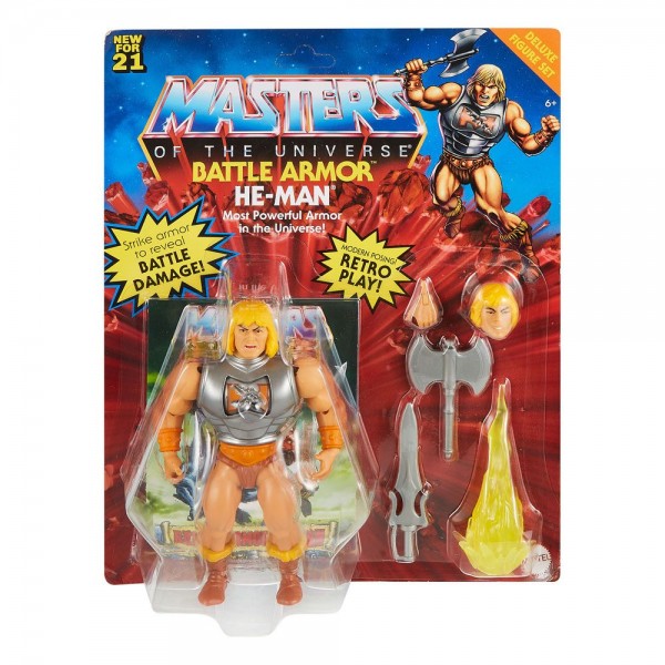 Masters of the Universe Origins 2021 Actionfigur He-Man Battle Armor (Deluxe)