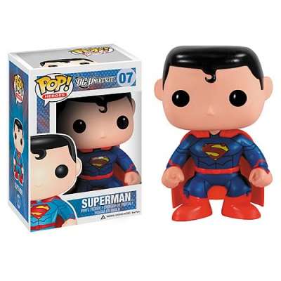 Funko Pop! & Tee: DC Comics Superman - Figura Esclusiva Con Maglietta, Edizione Flocked (peluche)