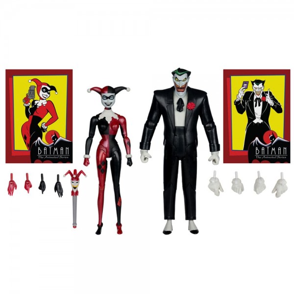 Batman: The Animated Series DC Direct Action Figures Harley Quinn & The Joker (Gold Label) 18 cm