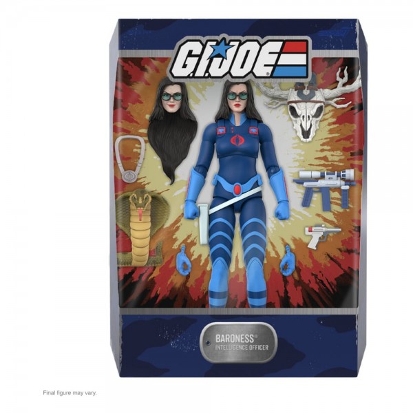 GI Joe Ultimates Actionfigur Wave 6 Baroness (Dark Blue) 18 cm