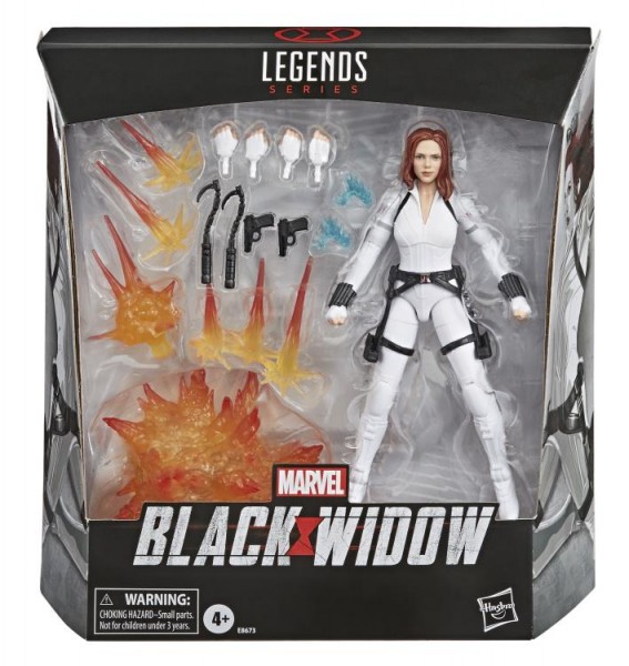B-Article: Black Widow Movie Marvel Legends Deluxe Action Figure Black Widow (White Costume)