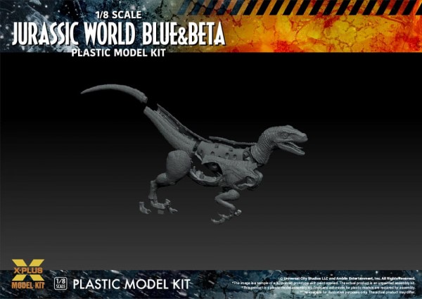 Jurassic World Plastic Model Kit 1/8 Dominion Velociraptor Blue & Beta 40 cm