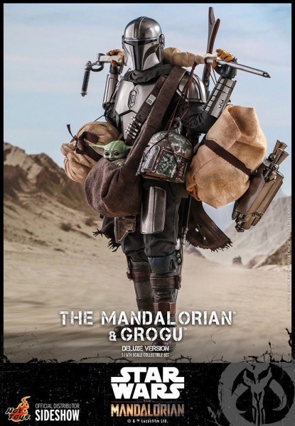 Star Wars The Mandalorian Television Masterpiece Action Figures 1/6 The Mandalorian & Grogu (2-Pack) Deluxe