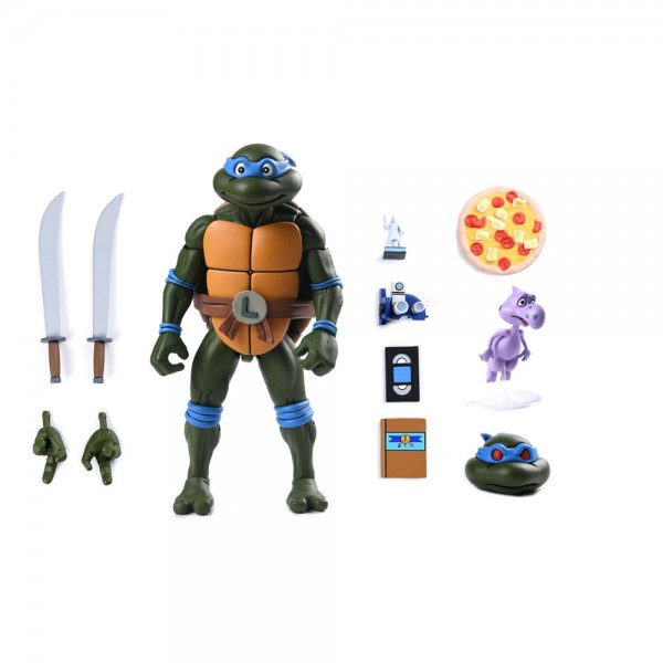 Teenage Mutant Ninja Turtles (Cartoon) Actionfigur Ultimate Leonardo VHS 18 cm