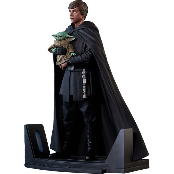Star Wars Premier Collection Statue 1/7 Luke Skywalker &amp; Grogu (Mandalorian)