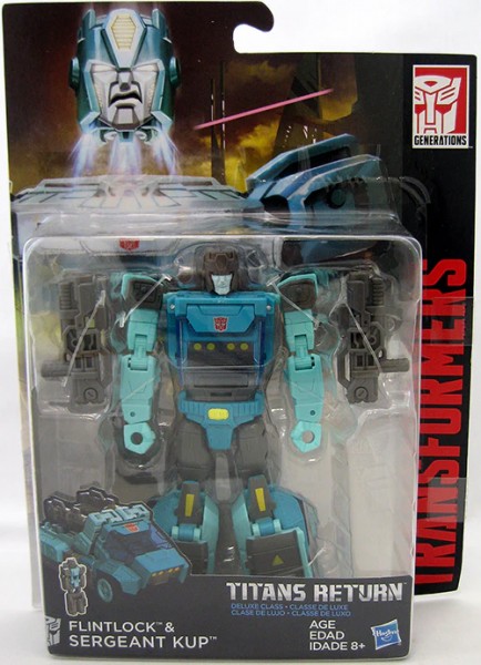 B-Stock Transformers Generations Titans Return Actionfigur Deluxe Class - Sergeant Kup &amp; Flintlock- damaged packaging
