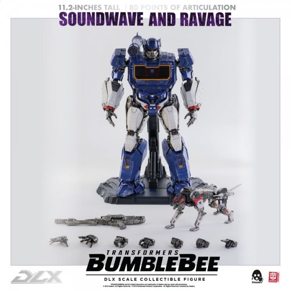 Transformers Bumblebee DLX Actionfiguren Doppelpack 1/6 Soundwave & Ravage 28 cm