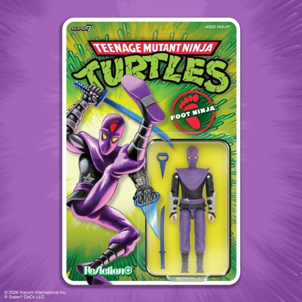 Teenage Mutant Ninja Turtles ReAction+ Actionfigur Wave 01 Foot Ninja