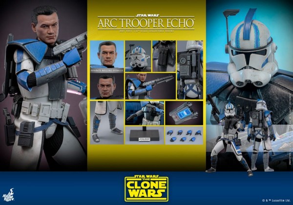 Star Wars: The Clone Wars Actionfigur 1:6 Arc Trooper Echo 30 cm