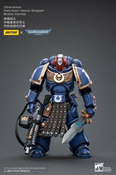 Warhammer 40k Actionfigur 1/18 Ultramarines Veteran Sergeant Brother Aeontas