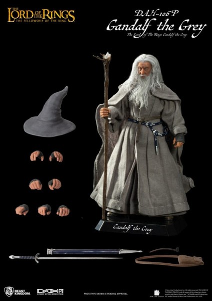 Herr der Ringe Dynamic 8ction Heroes Actionfigur 1/9 Gandalf der Graue 21 cm