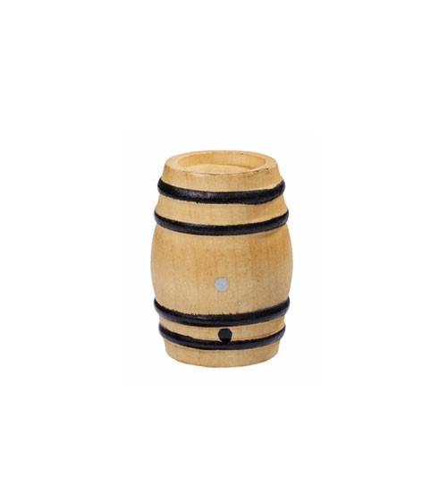 Mini wooden barrel - 2.5 x 4 cm