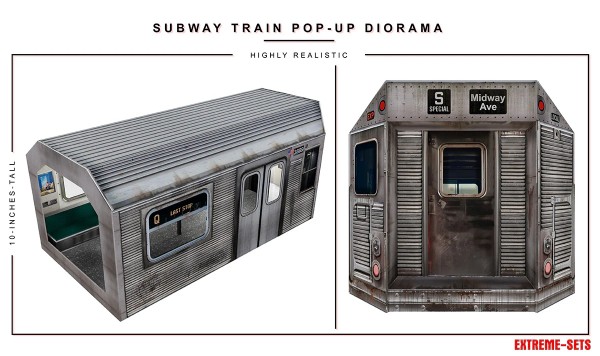 Extreme Sets Subway Train Pop-Up Diorama 1/12