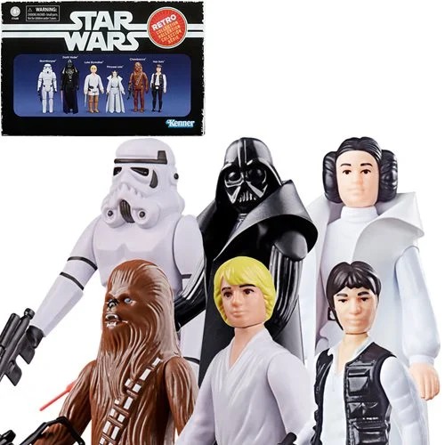 Star Wars The Retro Collection 3 3/4-Inch Actionfiguren 6er-Set