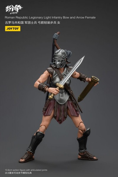 Strife Action Figure 1/18 Roman Republic Legionary Light Infantry Bow and Arrow Female 11 cm