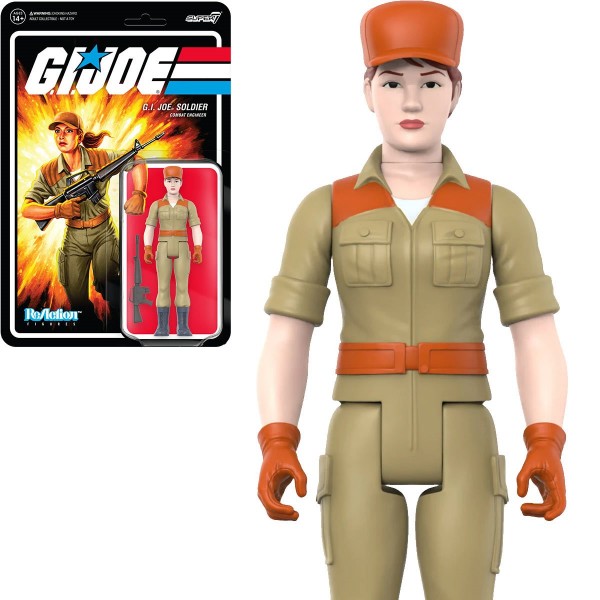G.I. Joe ReAction Actionfigur Female Combat Engineer Ponytail Hair (Pink)