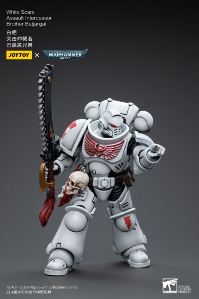 Warhammer 40k Actionfigur 1/18 White Scars Assault Intercessor Brother Batjargal