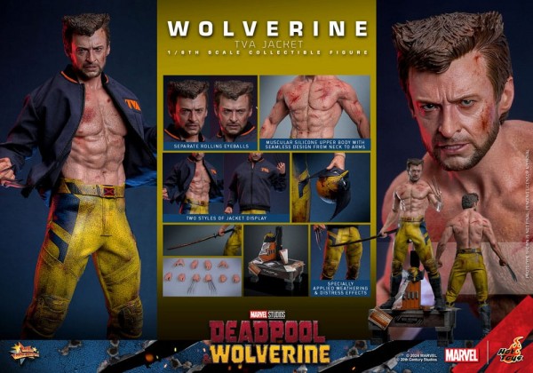 Deadpool & Wolverine Movie Masterpiece Actionfigur 1/6 Wolverine (TVA Jacket Version) 31 cm