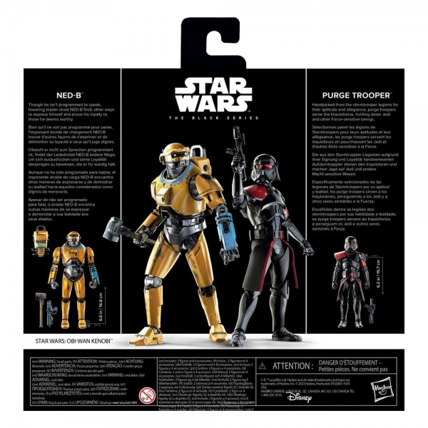 Star Wars: Obi-Wan Kenobi Black Series Actionfiguren 2er-Pack NED-B & Purge Trooper Exclusive 15 cm