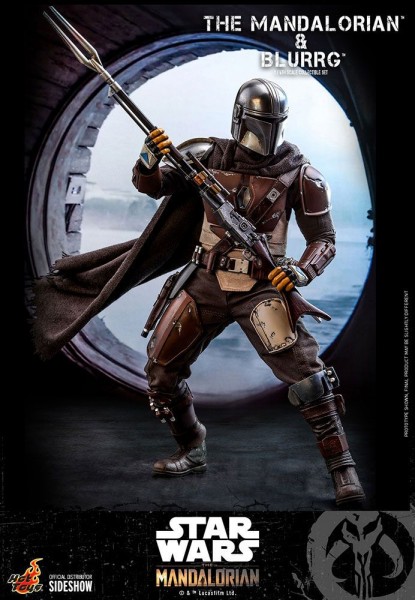 Star Wars The Mandalorian Television Masterpiece Action Figures 1/6 The Mandalorian & Blurrg (2-Pack)