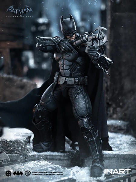 Batman Arkham Origins Batman Battle Damaged Version 1/12 Actionfigur
