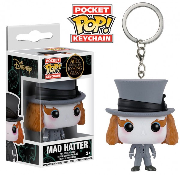 Alice in Wonderland 2 Pop! Pocket Keychain Vinyl Figure Mad Hatter