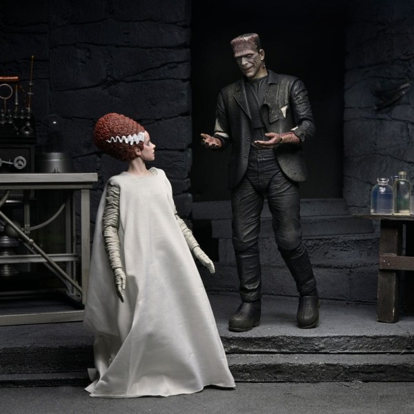 Universal Monsters 2er-Pack Bride of Frankenstein 90th Anniversary The Monster & His Mate 18 cm