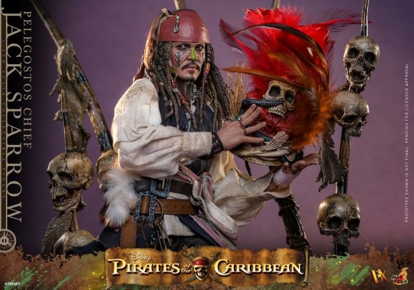 Pirates of the Caribbean - Fluch der Karibik 2 DX Actionfigur 1/6 Pelegostos Chief Jack Sparrow