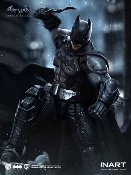 Batman Arkham Origins Batman Battle Damaged Version 1/12 Actionfigur
