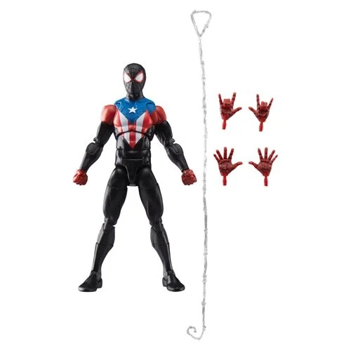 Spider-Man Marvel Legends Series Gamerverse Miles Morales Boricua Suit 6-Inch Action Figure