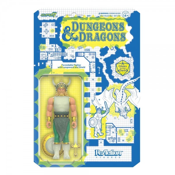 Dungeons &amp; Dragons ReAction Action Figure Wave 04 Red Box Fighter Glow in the Dark 10 cm