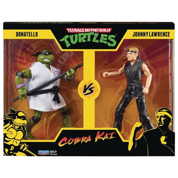 Teenage Mutant Ninja Turtles x Cobra Kai Action Figures Donatello vs. Johnny Lawrence (2-Pack)