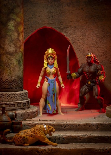The Savage World of Frazetta Actionfiguren-Set Egyptian Queen & The Guard (Museum Edition) 14 cm