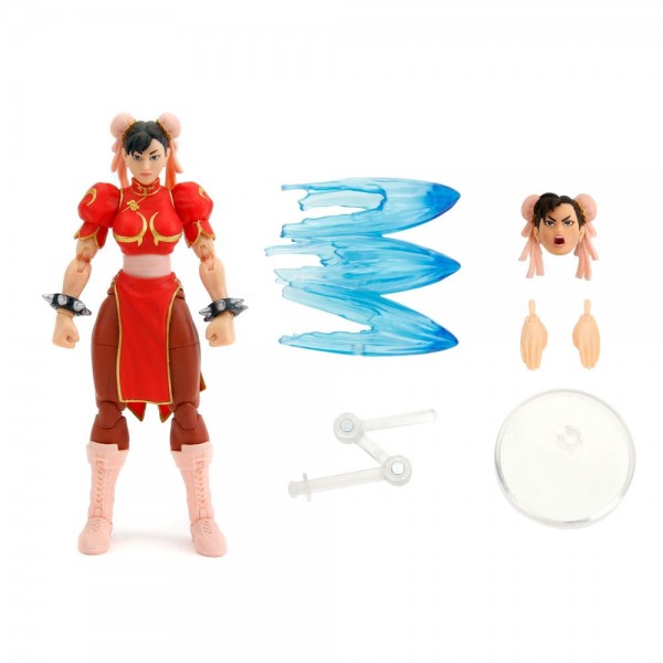 Ultra Street Fighter II: The Final Challengers Actionfigur 1:12 Chun-Li Player 2 Red Ver. 15 cm