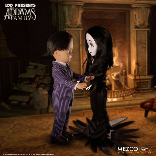 The Addams Family Living Dead Dolls Puppets Gomez & Morticia (2-Pack)