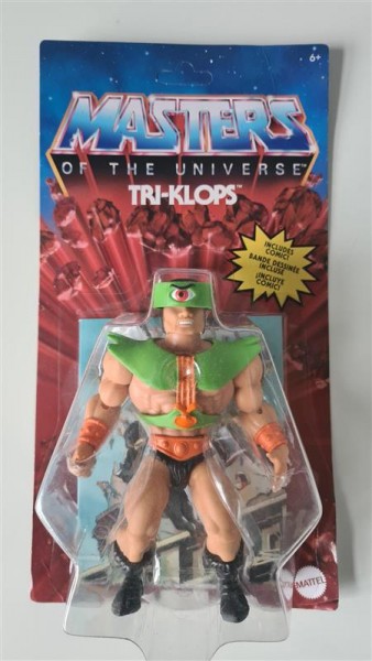 B-Ware Masters of the Universe Origins 2021 Actionfigur Tri-Klops - defekte Verpackung