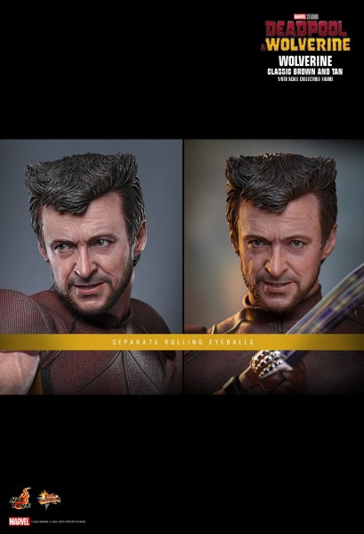 Deadpool & Wolverine Movie Masterpiece Actionfigure 1/6 Wolverine (Classic Brown and Tan) Hot Toys Exclusive 31 cm