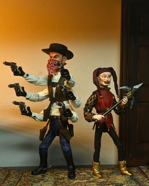Puppet Master Action Figure 2-Pack Ultimate Six-Shooter &amp; Jester 18 cm
