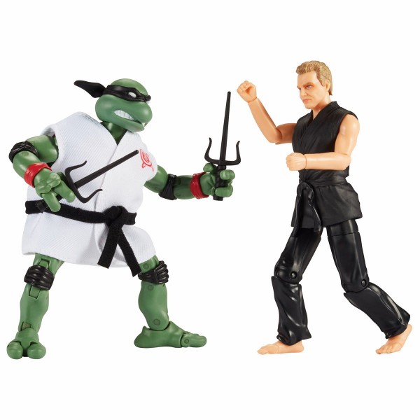 Teenage Mutant Ninja Turtles x Cobra Kai Action Figures Raphael vs. John Kreese (2-Pack)