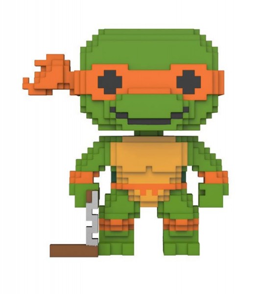 B-Ware Teenage Mutant Ninja Turtles POP! 8-Bit Vinyl Figur Michelangelo 9 cm - beschädigte Verp.