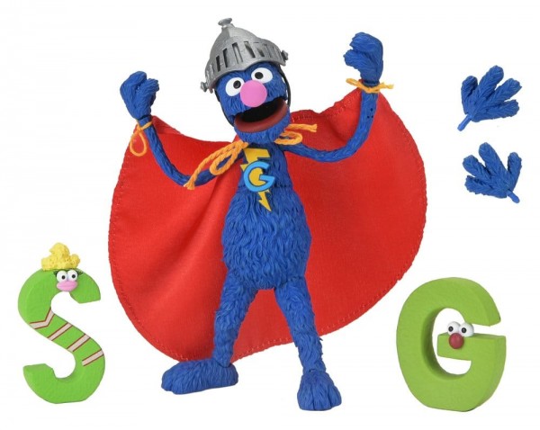 Sesamstraße Ultimate Actionfigur Super Grover 18 cm