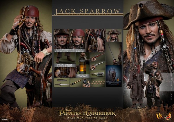 Pirates of the Caribbean: Salazars Rache DX Actionfigur 1:6 Jack Sparrow 30 cm