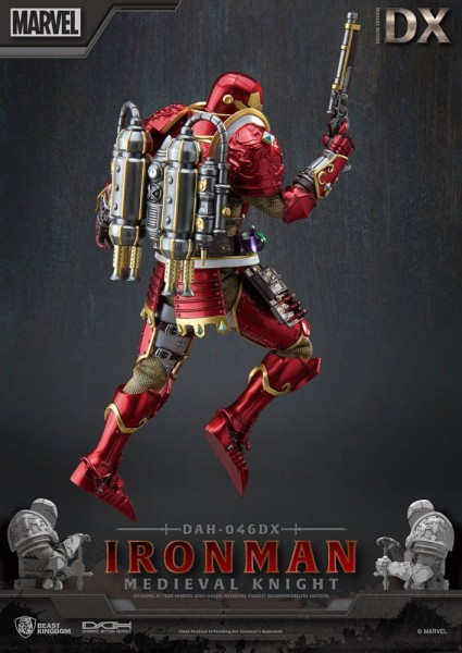 Marvel Dynamic 8ction Heroes Action Figure Medieval Knight Iron Man (Deluxe Version)