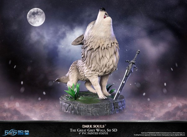 Dark Souls PVC SD Statue The Great Grey Wolf Sif