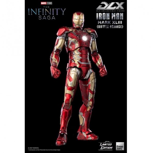 Infinity Saga DLX Scale Actionfigur 1/12 Iron Man Mark 43 (Battle Damage) Limited Edition