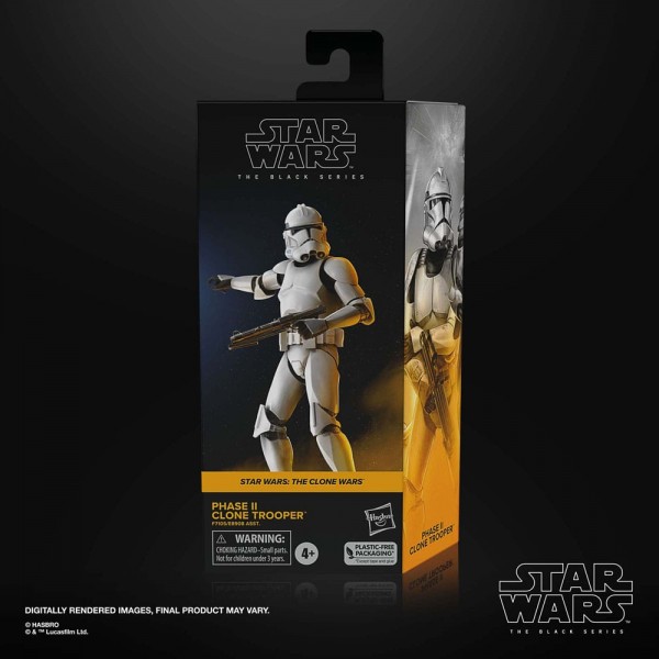 Star Wars: The Clone Wars Black Series Action Figure Phase II Clone Trooper 15 cm